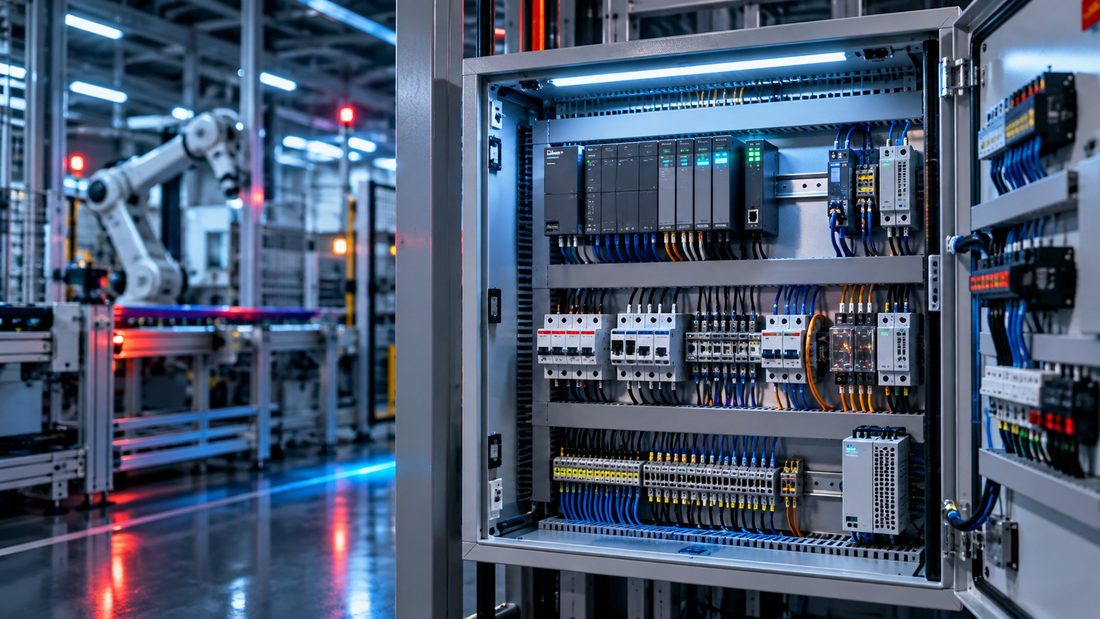 PLC & Panel Kontrol: Fondasi Otomasi Pabrik (Xinje, Omron, Allen-Bradley)